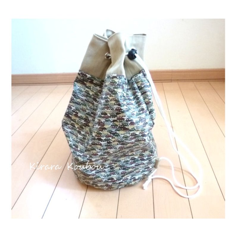 画像2: [型紙]まあるい筒型プールバッグ (2)