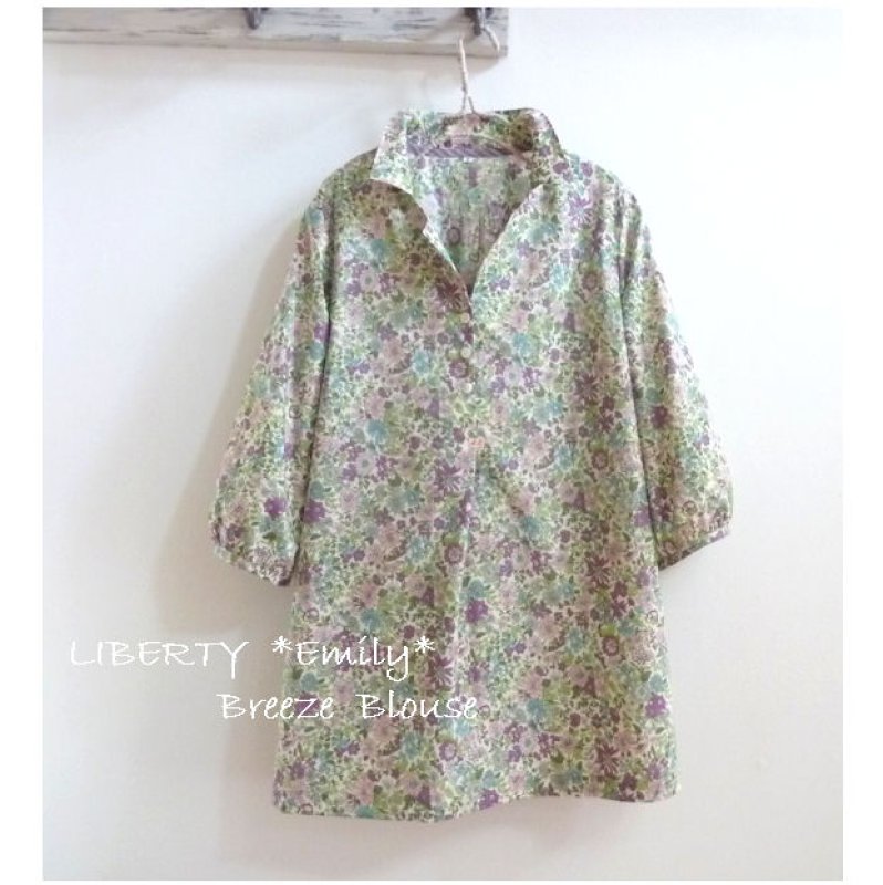 画像2: [型紙]風薫る2枚襟ブラウス (2)